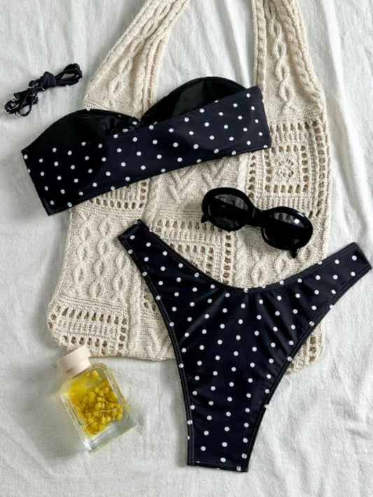Fionas bandeau polka dot basic